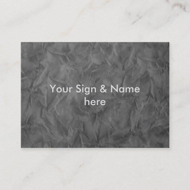 Background PAPER TEXTURE - dirty grey Business Card (Front)
