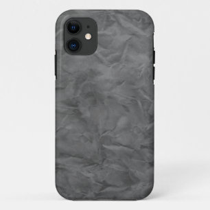 Background PAPER TEXTURE - dirty grey iPhone 11 Case