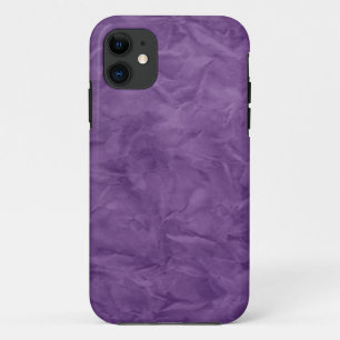 Background PAPER TEXTURE - dirty violet iPhone 11 Case