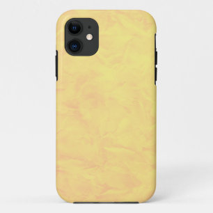 Background PAPER TEXTURE - yellow iPhone 11 Case