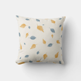Background pattern leaves texture throw pillow
