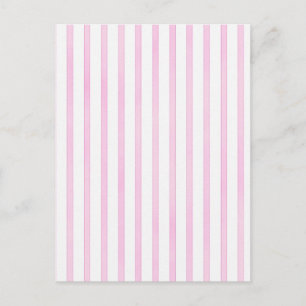 Background Pink Watercolor Stripes Postcard