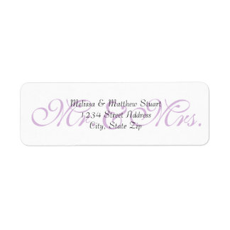 Background Purple - Return Address Labels