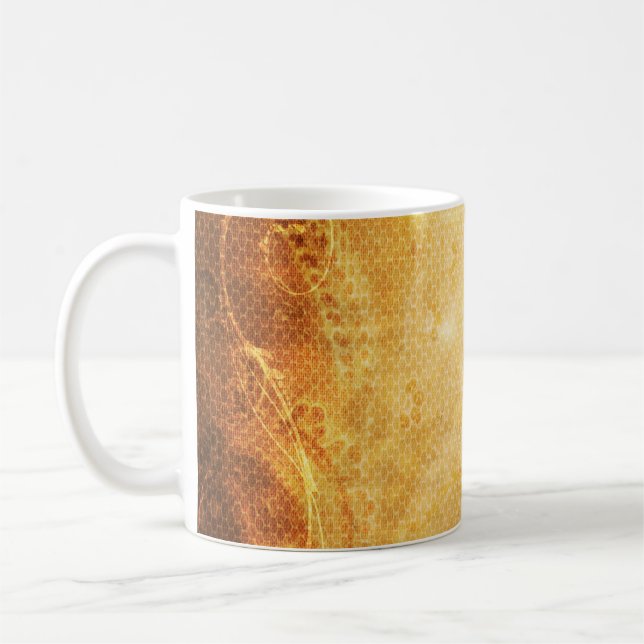 Background scrapbooking texture coffee mug (Left)