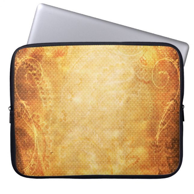 Background scrapbooking texture laptop sleeve (Front)