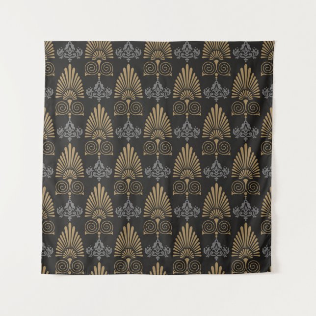 Background seamless pattern in art deco style, wal tapestry (Front)