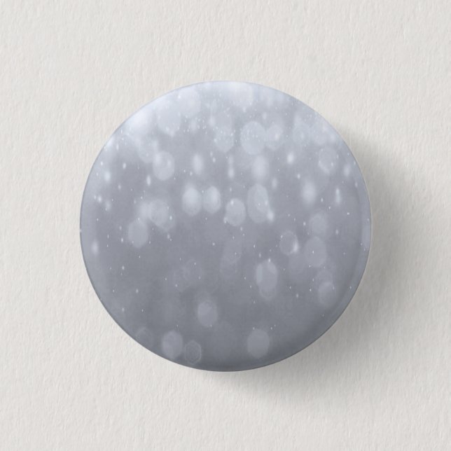 Background - Silver Bokeh Glitter Lights 1 Inch Round Button (Front)