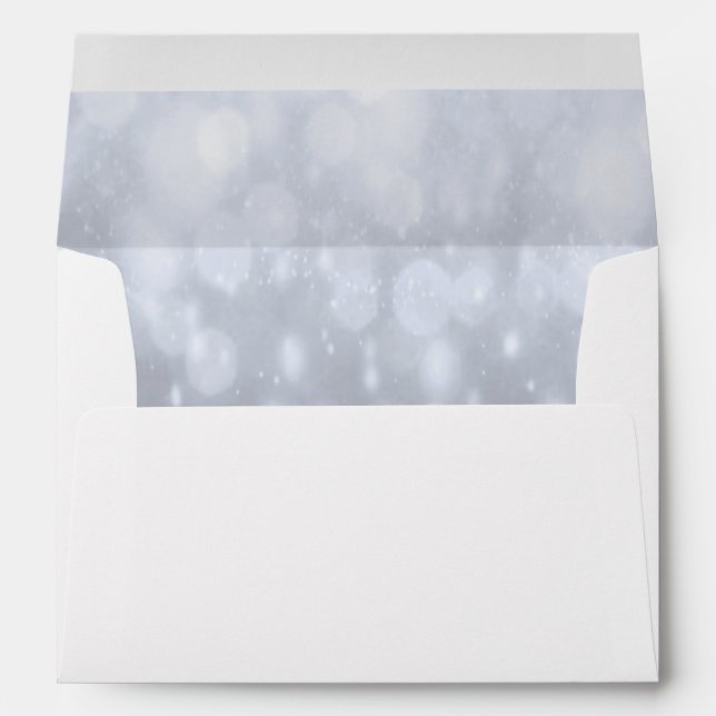 Background - Silver Bokeh Glitter Lights Envelopes (Back (Bottom))