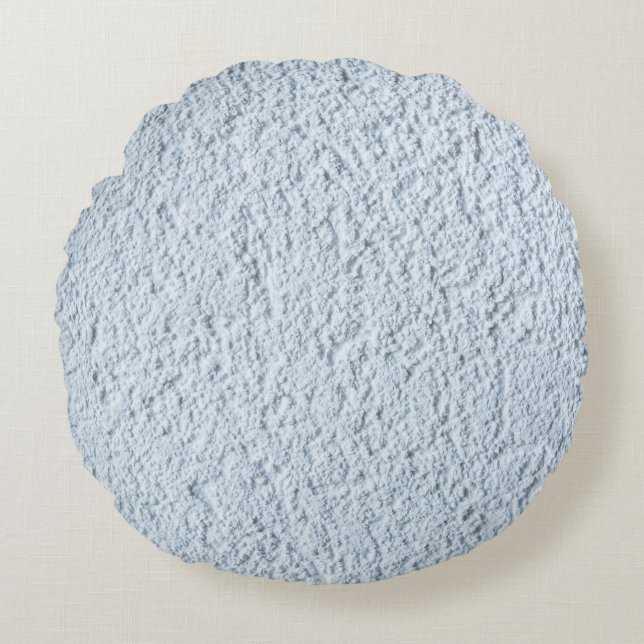 Background structure texture white round pillow (Front)