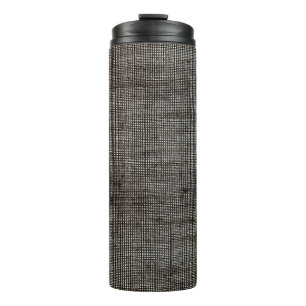 Background texture design fabric thermal tumbler