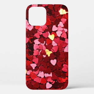 Background texture heart red iPhone 12 case