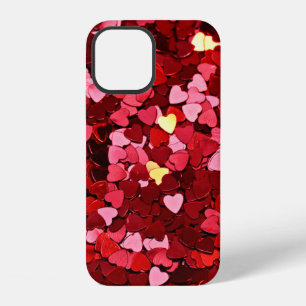 Background texture heart red iPhone 12 case