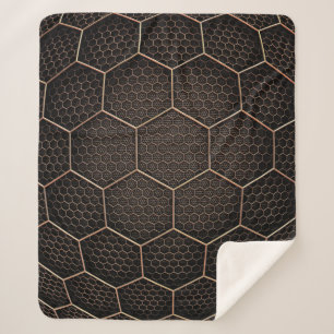 Background texture hexagon grid d sherpa blanket