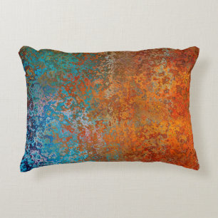 Background texture rust old brown accent pillow
