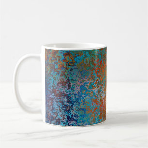 Background texture rust old brown coffee mug