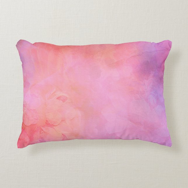 Background texture structure pink accent pillow (Front)