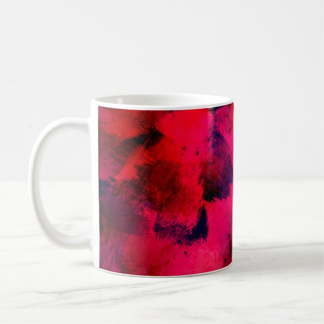 Background texture template red coffee mug (Left)