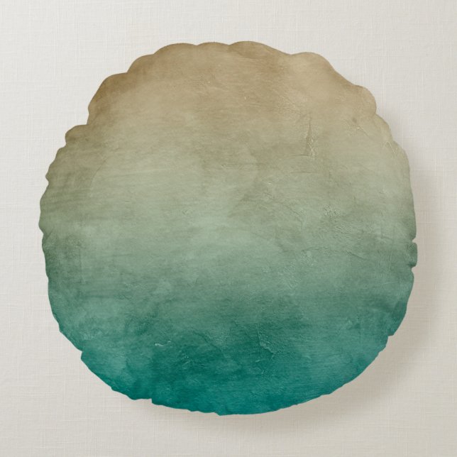 Background texture wall plaster round pillow (Front)