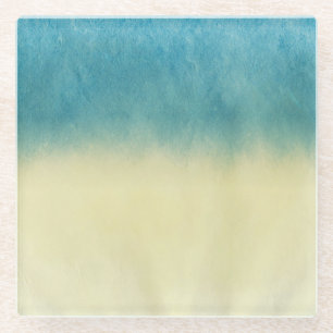 Background- Texture Watercolor Paper Glass Coaster