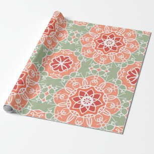 Background vintage flower. Seamless floral pattern Wrapping Paper