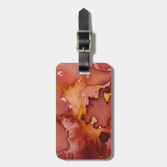 background watercolor 3 luggage tag (Front Vertical)