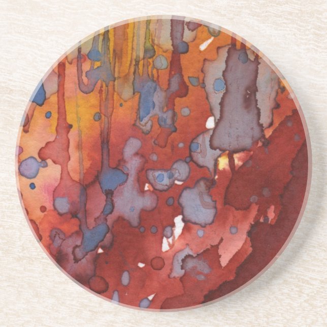 background watercolor 7 coaster (Front)