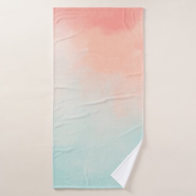 Background watercolor pattern bath towel (Bath Towel)