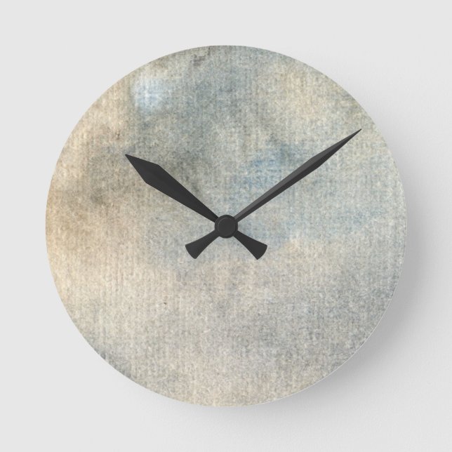 background watercolor round clock (Front)