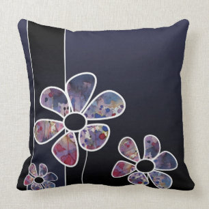 background watercolor throw pillow