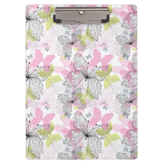 Background with butterfly clipboard (Front)