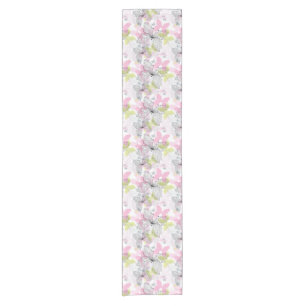 Background with butterfly short table runner