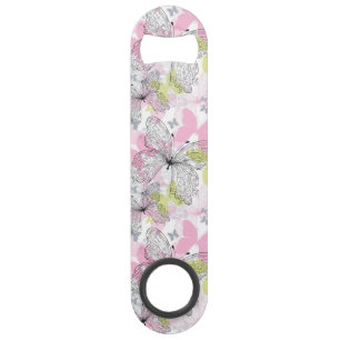 Background with butterfly speed bottle opener