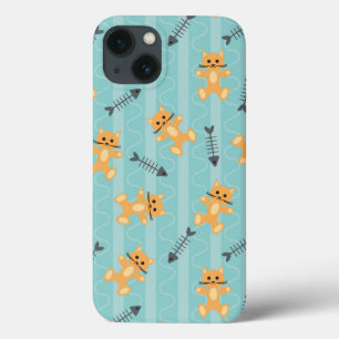 background with cats iPhone 13 case