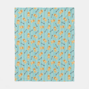 background with cats fleece blanket