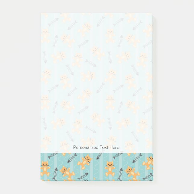 background with cats post-it notes (Front)