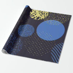 Background with circles. Vintage abstract colourfu Wrapping Paper