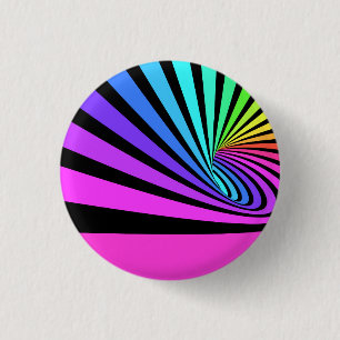 Background with colourful stripes 1 inch round button