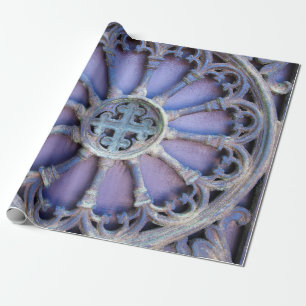 Background with decorative fragment (ancient doors wrapping paper