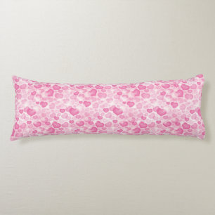 Background with Hearts Body Pillow