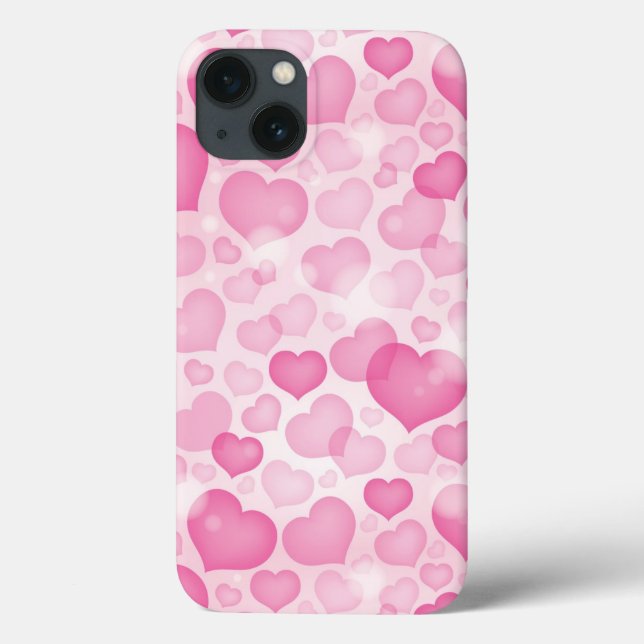 Background with Hearts Case-Mate iPhone Case (Back)