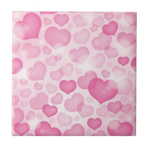 Background with Hearts Tile