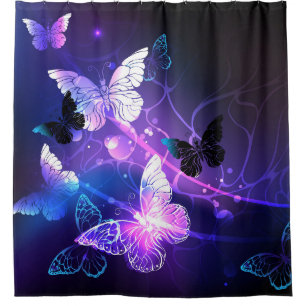 Background with Night Butterflies