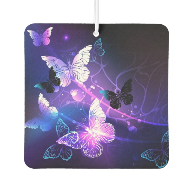 Background with Night Butterflies Air Freshener (Front)