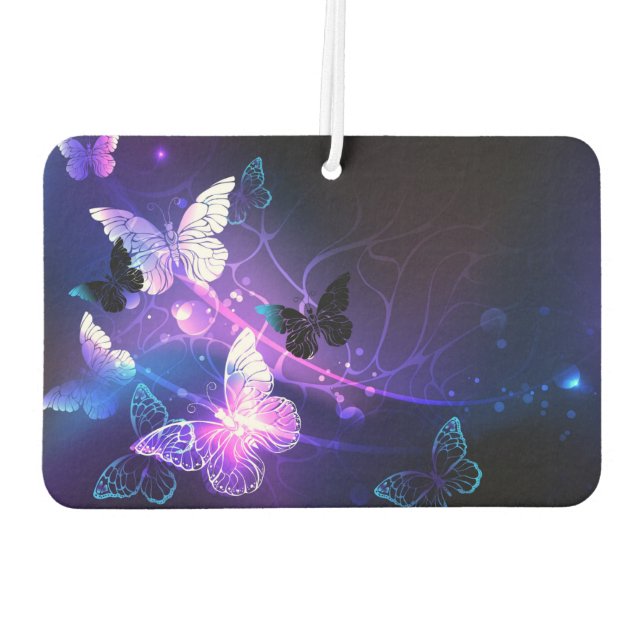 Background with Night Butterflies Air Freshener (Back)