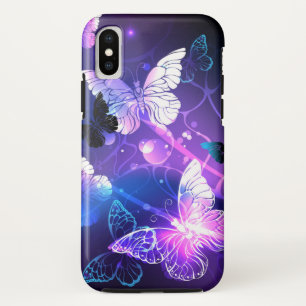 Background with Night Butterflies Case-Mate iPhone Case
