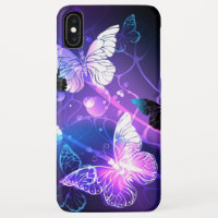 Background with Night Butterflies
