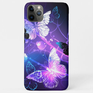 Background with Night Butterflies iPhone 11 Pro Max Case
