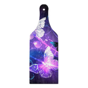 Background with Night Butterflies Cutting Board