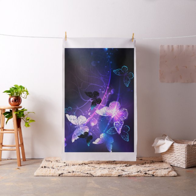Background with Night Butterflies Fabric (In Situ)