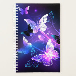 Background with Night Butterflies Planner